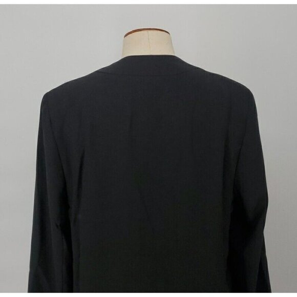 Spanx Collarless Blazer Black Womens Long Sleeve Jacket Size Small - Picture 6 of 11
